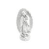 Virgen de Guadalupe clásica chica de pewter con base artesanal