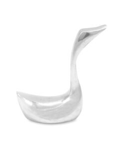 Anillero Cisne Liso Moderno de pewter para organizar anillos