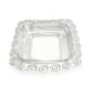 Porta Pyrex espirales cuadrado de pewter artesanal
