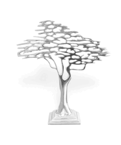 Adorno Árbol de la Vida #2 de pewter, decoración artesanal simbólica.