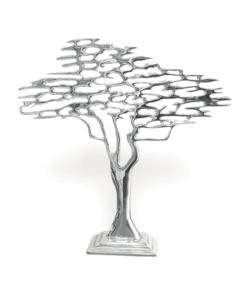 Adorno Árbol de la Vida #3 de pewter, decoración artesanal con simbolismo especial.