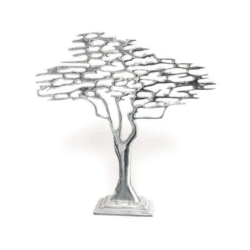 Adorno Árbol de la Vida #3 de pewter, decoración artesanal con simbolismo especial.