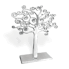 Adorno Árbol Espirales Alto de pewter, decoración moderna artesanal.