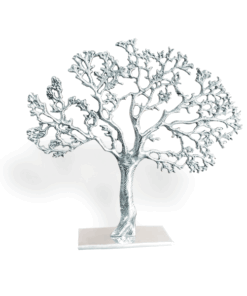 Adorno Árbol Japonés Grande de pewter, artesanía decorativa con diseño oriental.