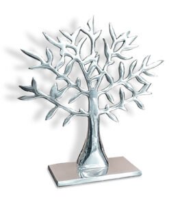 Adorno Árbol Moderno de pewter, decoración contemporánea y minimalista.