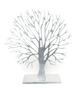 Adorno Árbol Varas Seco de pewter, decoración artesanal moderna.