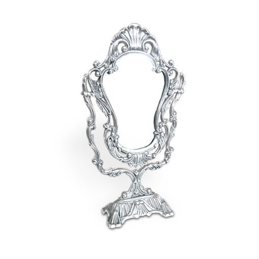 Espejo Vintage grande de pewter artesanal