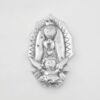 Virgencita Plis manto estrellas mini de pewter con colgadera artesanal