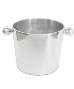 Hielera Lisa con asas de pewter artesanal