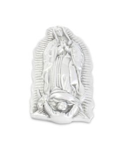 Virgen clásica chica de pewter con colgadera artesanal