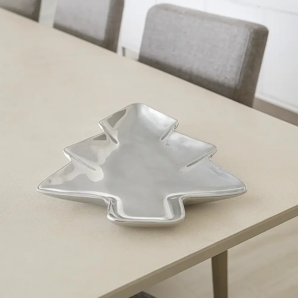 Charola Pino Navideño Liso Grande