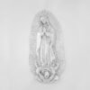 Virgen de Guadalupe clásica de pewter con colgadera artesanal