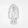 Virgen de Guadalupe mediana de pewter con colgadera artesanal