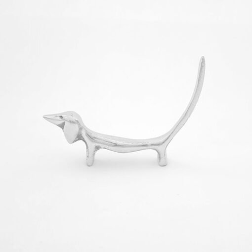 Anillero Perro Salchicha de pewter para organizar anillos
