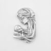Madona mini de pewter para decorar recuerdos religiosos