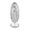 Virgen de Guadalupe Resplandor de pewter con base