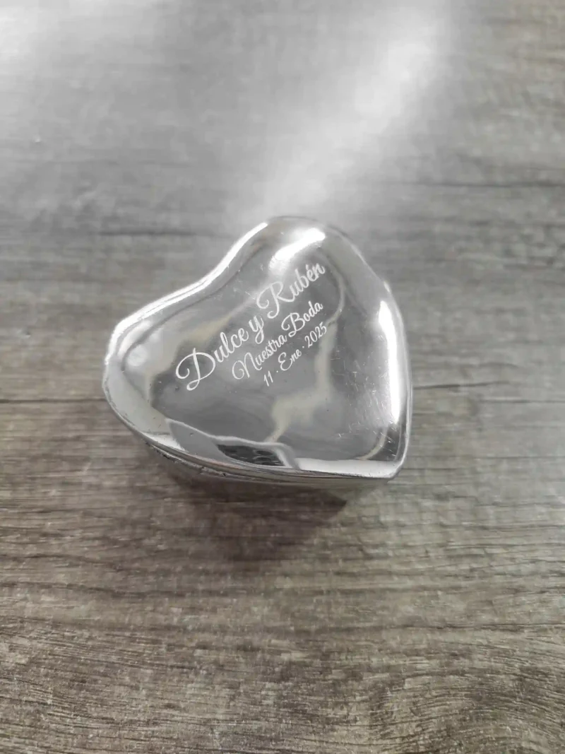 Recuerdo Alhajero Corazón Grabado Laser