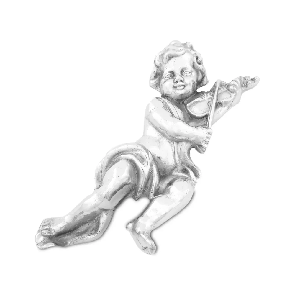 Querubin con Violin de Pewter