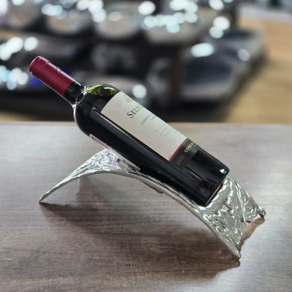 Porta Botella Puente Uvas Calado