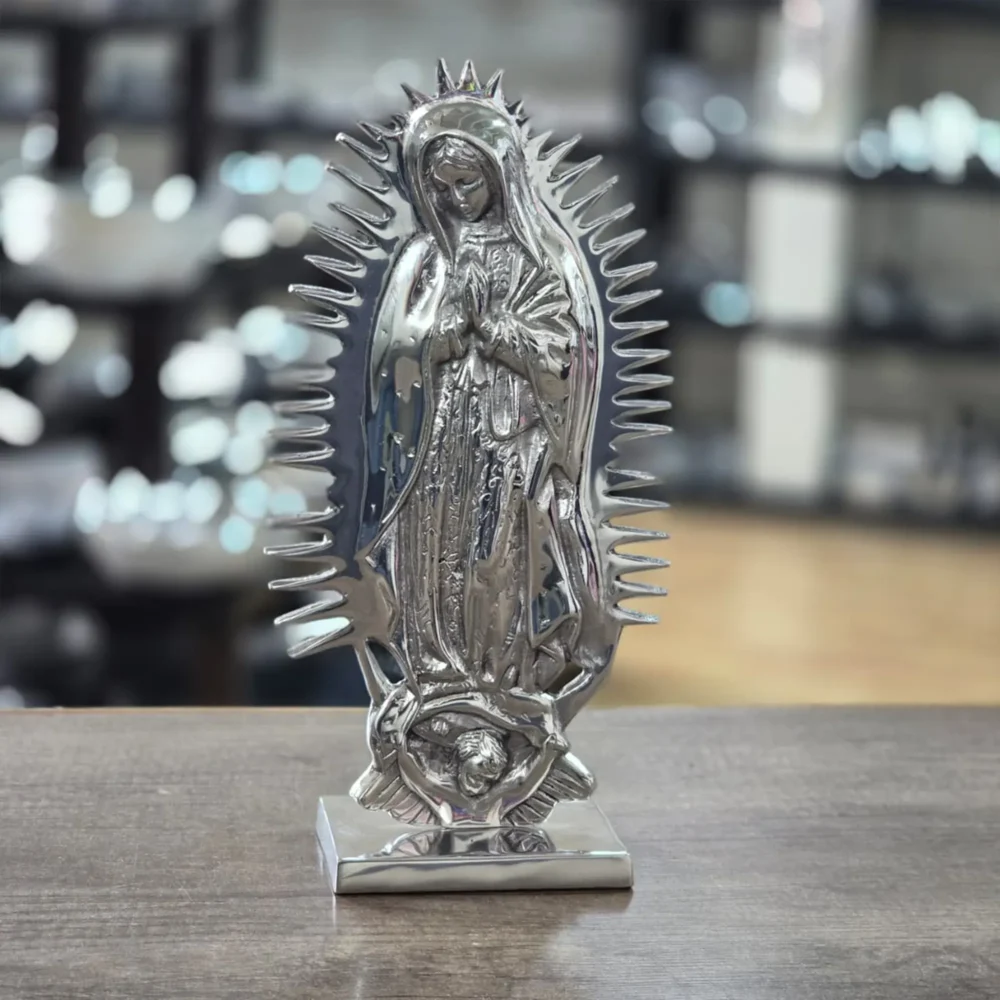 Virgen de Guadalupe Picos con base lisa