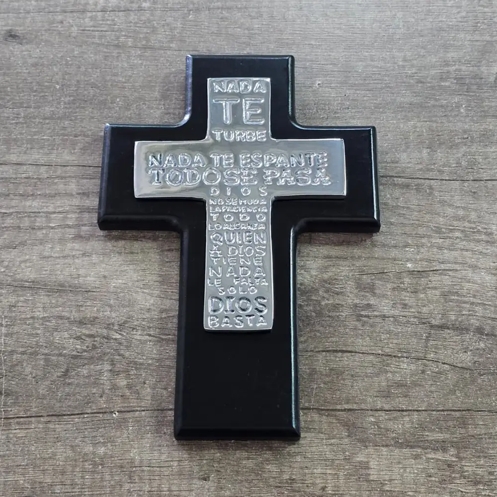 Cruz Oración Santa Teresa Chocolate